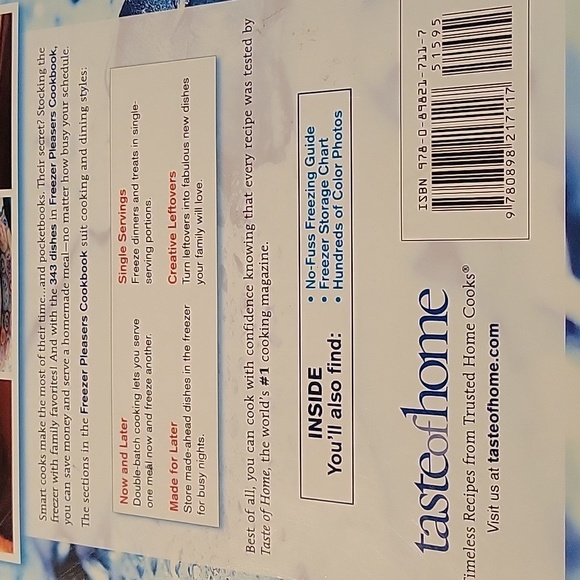 Taste of Home Freezer Pleasers Cookbook - Picture 3 of 3